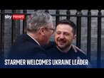 All smiles as Starmer welcomes Zelenskyy after Trump row