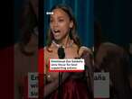 Zoe Saldaña wins Oscar for Best Supporting Actress. #EmiliaPerez #ZoeSaldana #BBCNews