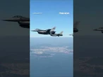 POWERFUL DISPLAY: F-16s from US, South Korea escort Air Force One #foxnews #news #us #southkorea