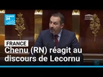 "Nous sommes le cri du peuple" : Sébastien Chenu (RN) réagit au discours de politique générale