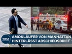 BLUTTAT IN NEW YORK: Tatmotiv enthüllt? Polizei findet Abschiedsbrief des Amokläufers