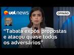 Debate Globo: Tabata fez seu jogo no debate e tenta conter movimento do voto útil, analisa Josias