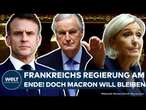 FRANKREICH VOR STILLSTAND: Regierung von Barnier gestürzt! Wie sicher sitzt Macron noch im Sattel?