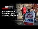 EUA: Disputa é acirrada nos estados-pêndulo | CNN PRIME TIME