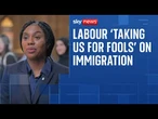 Tory leader criticises PM over immigration proposals