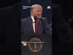 Trump thanks people for evacuating and returning for remarks