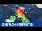 Storm Floris latest: Winds up to 122mph hit UK - as 32,000 homes without power