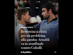 Berrettini SI RITIRA dal Roland Garros per un problema alla gamba: Arnaldi in semifinale