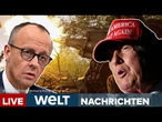 UKRAINE-KRIEG: Merz reist in die USA! Themen für Trump: Krieg, Gaza & Strafzölle | Livestream