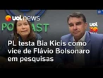 Nome de Bia Kicis para vice de Flávio Bolsonaro ganha força após pesquisas internas do PL