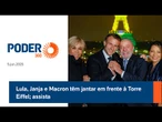 Lula posta vídeo com Macron em frente à Torre Eiffel iluminada de verde e amarelo