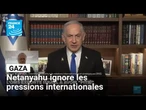 Bombardements à Gaza : Netanyahu critiqué mais ignore les pressions internationales • FRANCE 24
