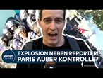 RANDALE GEGEN REGIERUNG: 800.000 Franzosen gegen Sparpläne – plötzlich fliegen Rauchbomben in Paris