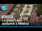 Le pape Léon acclamé par plus d'un million de personnes à Madrid • FRANCE 24