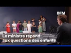 Le ministre de l'Éducation, Édouard Geffray, répond aux questions des enfants des salariés de BFMTV