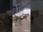 Panika w Moskwie! Ogień do dronów w samym środku autostrady
