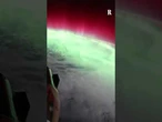 L'aurora boreale ripresa dalla stazione internazionale