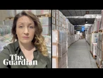 Inside an Unrwa warehouse full of aid blocked from Gaza