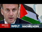 NAHOST-KONFLIKT: Donnerschlag aus Paris! Frankreich will Palästina als Staat anerkennen I WELT LIVE
