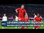 FUßBALL-BUNDESLIGA: 21. Spieltag! Bayer Leverkusen patzt! Bayern München beginnt sich abzusetzen