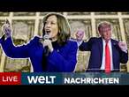 US-WAHL 2024: Endspurt im Kampf ums Weiße Haus - Kamala Harris schwimmt im Geld | Livestream