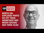 Vítima de explosão perto do STF tinha anunciado nas redes sociais que faria algo | CNN PRIME TIME