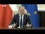 Tusk: "E' la prima volta che droni russi vengono abbattuti sul territorio Nato"