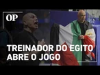 Técnico do Egito defende bandeira da Palestina na Copa: "Quem não sente, não tem humanidade"