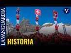 Los Castellers de Barcelona alzan el castell a más altitud de la historia en el 'Top of Europe'