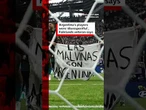 UK says Falklands Islands "definitely ours" after Argentina World Cup banner. #BBCNews