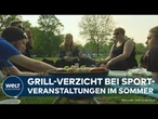 HITZESCHUTZPLAN IM SPORT: Grill- und Alkoholverbot bei heißen Outdoor-Sommer-Events empfohlen!