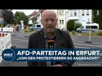 ERFURT: 30.000 Demonstranten! Proteste gegen Parteitag der AfD! Krawalle? Polizei in Stellung