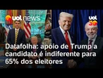 Datafolha: apoio de Trump a candidato à Presidência no Brasil é indiferente para 65% dos eleitores