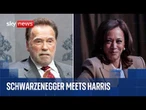 Arnold Schwarzenegger and Kamala Harris discuss climate change