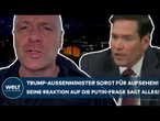 UKRAINE-KRIEG: Trump-Außenminister sorgt für Aufsehen! Seine Reaktion auf die Putin-Frage sagt alles