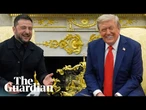 ‘I changed, you did not’: Zelenskyy jokes with reporter over suit