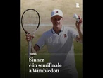 Sinner è in semifinale a Wimbledon
