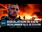 UKRAINE-KRIEG: Klitschko warnt vor neuer Eskalation – Angriffe auf Kiew schlimmer als je zuvor