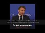 Macron: "L'Ucraina è una lotta esistenziale per Europa" - SOTTOTITOLI