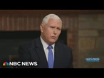Pence: ‘It’s just a bad idea’ for Trump to accept plane from Qatar