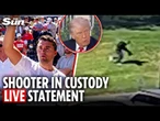 LIVE: Police update as Trump reveals Chris Kirk shooter ARRESTED after being handed in by his father