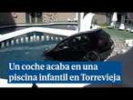 Un coche termina en la piscina infantil de un hotel porque su conductor cuadruplicaba la tasa