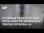 Veja momento em que cearense foge de tentativa de estupro e é socorrida por moradores