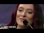 Israel's Eurovision Song Contest competitor says she is 'overwhelmed' at making grand final