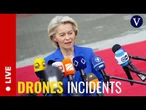 LIVE: EU's von der Leyen travels to Lithuania to discuss drone incidents in the Baltics