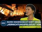 TV-DUELL: Recht auf Selbstverteidigung? Sahra Wagenknecht attackiert Israels Kampf in Gaza scharf