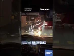 Passengers TERRIFIED as Waymo car drives into live fireworks #shorts #news #foxnews #waymo #viral
