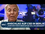 BERLIN: Anschlag auf CSD! Bosbach packt aus! Heftige Kritik an Lage