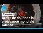La croissance mondiale s'essouffle sous l'effet des droits de douane américains • FRANCE 24