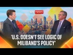 US ambassador admits to clashing with Ed Miliband over energy policy